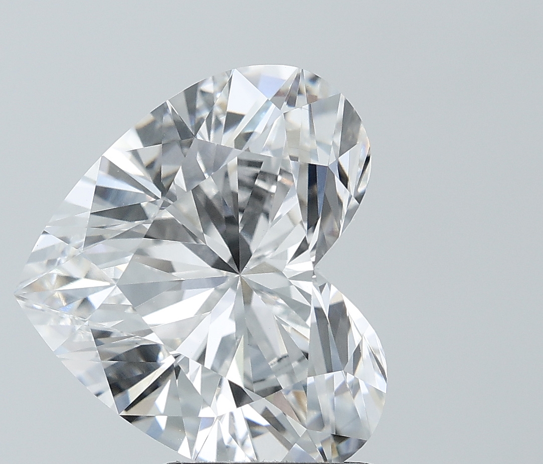 6.27 Ct F VVS2 H E A R T Lab Grown Diamond